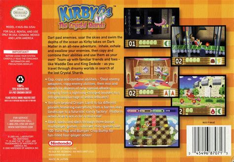 Kirby 64: The Crystal Shards cover or packaging material - MobyGames