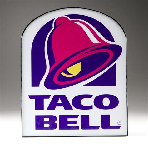 Vintage "Taco Bell" Sign Framed : EBTH