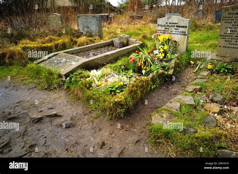 Sylvia Plath's grave in St Thomas' Churchyard, Heptonstall, West Yorkshire which is hard to find ...