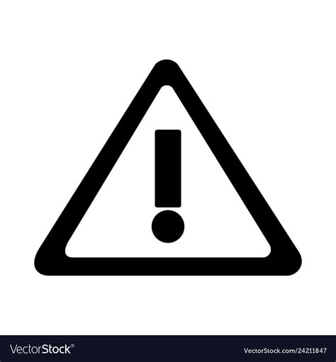 Warning caution signal Royalty Free Vector Image