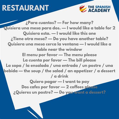 Restaurant - The Spanish Academy