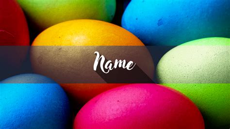 Free Eggs YouTube Banner Template | 5ergiveaways