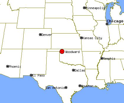 Woodward Oklahoma Map - World Map Gray