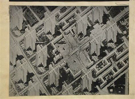 Le Corbusier’s “contemporary city” - 1925 | Le corbusier, City ...