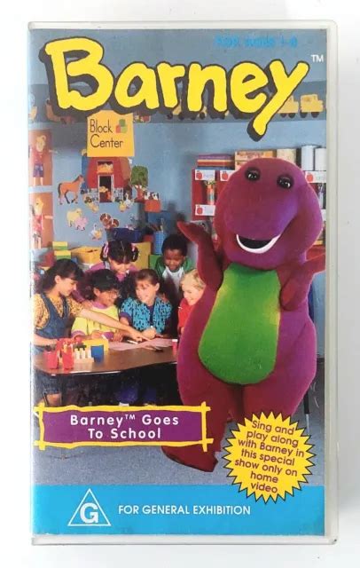 BARNEY THE DINOSAUR ~ Barney Goes To School ~ Vhs Video £29.29 ...