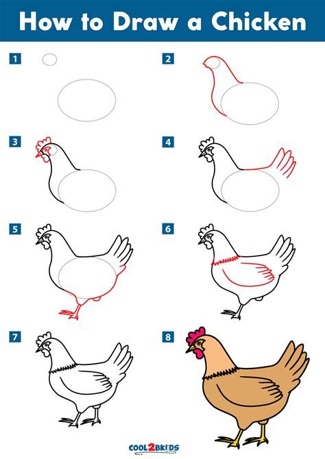 How To Draw A Chicken