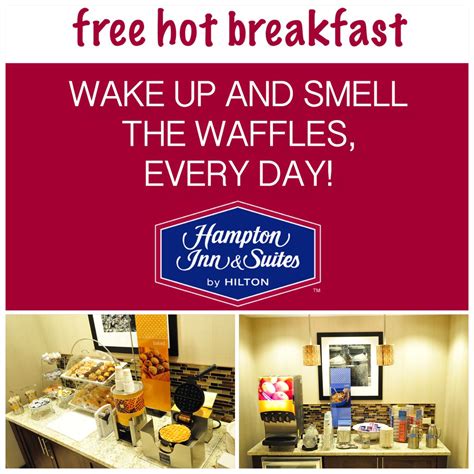 Enjoy a complimentary breakfast every morning at Hampton Inn & Suites ...