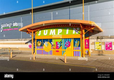 Jump In adventure park building, Anglia Retail Park, Ipswich, Suffolk, England, UK Stock Photo ...