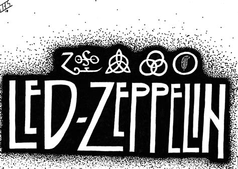 Led Zeppelin Symbols Wallpaper