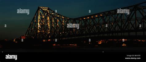 Howrah bridge night hi-res stock photography and images - Alamy