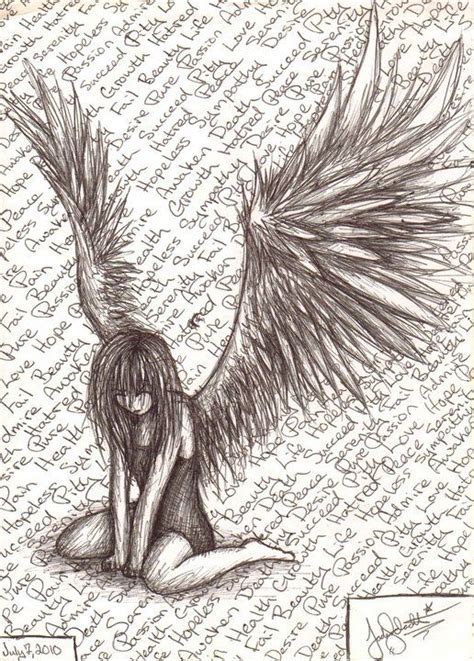 Fallen Angel | Sketches, Drawings, Angel art