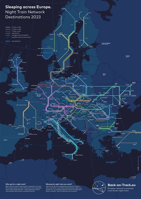 New Map Shows All The Sleeper and Night Train Routes Across Europe