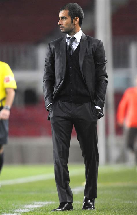 Pep Guardiola looks hot wearing a suit. | Well dressed men, Mens ...