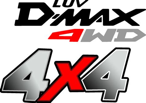 Dmax Luv 4X4 Logo Vector - (.Ai .PNG .SVG .EPS Free Download)