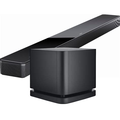 Bose® Soundbar 700 with Amazon Voice Control and Bass Module 500 Subwoofer (Black) Home Theater ...