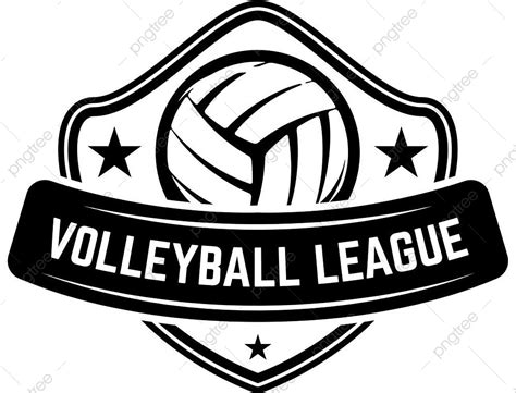 Volleyball Ball Clipart Transparent PNG Hd, Emblem Template With ...