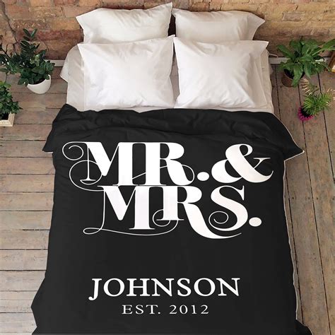 Personalized Couple Blanket "The Best Wedding Gift" – Celebrity Pair