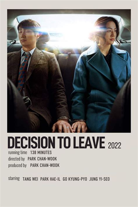 decision to leave poster | Good movies to watch, Movies 22, Movie posters