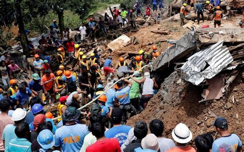 Dozens buried in Philippines landslide triggered by Typhoon Mangkhut