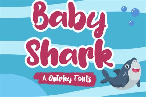 Baby Shark Font by inworkID · Creative Fabrica