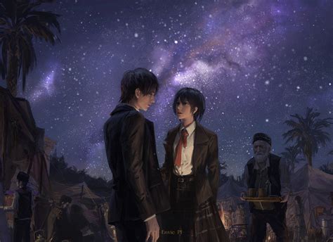 1809x1313 Anime Attack On Titan Couple 1809x1313 Resolution Wallpaper ...