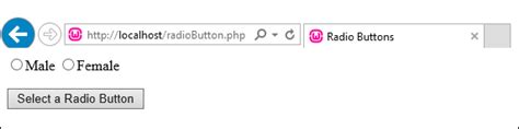 php tutorials: radio buttons