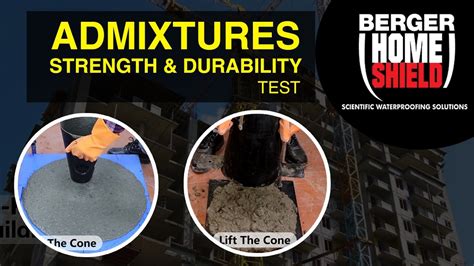 BERGER Home Shield Admixtures Strength & Durability Test | Admixtures ...