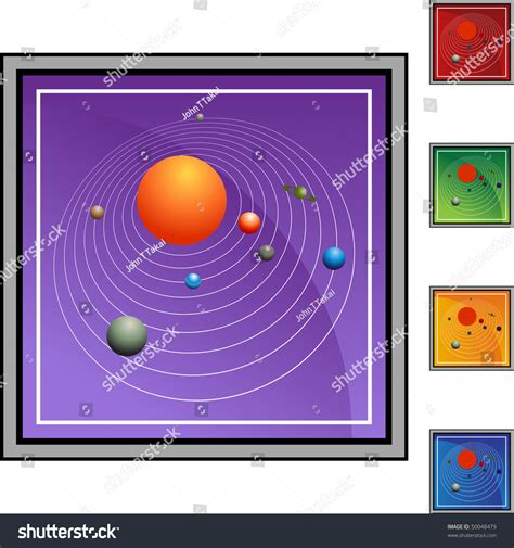 Solar System Stock Vector (Royalty Free) 50048479 | Shutterstock