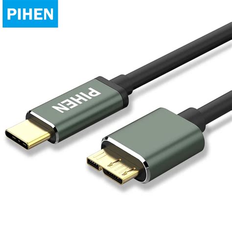 USB Type A Micro B USB3.0 Data Sync Cable Cord for External Hard Drive Disk HDD Samsung S5 Type ...