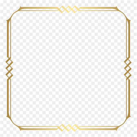 Golden Border Frame Clip Art - Gold Borders PNG - FlyClipart