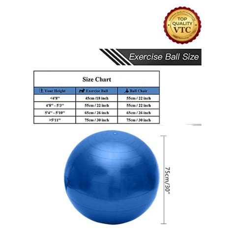 Yoga Ball Size Chart - Greenbushfarm.com