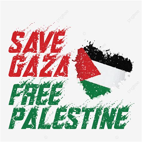 Free Palestine Vector Art PNG, Save Gaza Free Palestine Design, Fight, Free, Free Gaza PNG Image ...