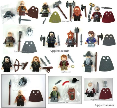 LEGO The Hobbit COMPLETE SET 13 COMPANY OF DWARVES +GANDALF/BILBO ...