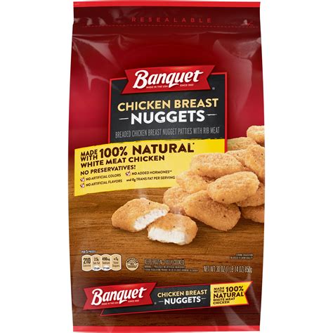 BANQUET Chicken Breast Nuggets Made With 100% Natural* White Meat ...