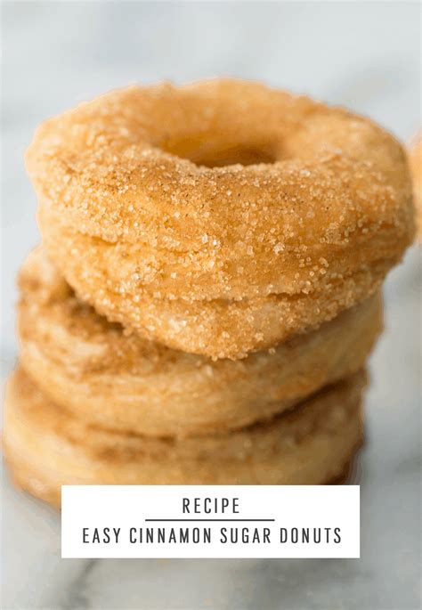 Easy Cinnamon Sugar Donuts | Sugar & Cloth Dessert Recipes