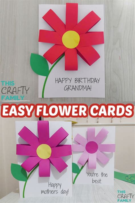 these adorable homemade cards are great for mothers day, valentines day, birthdays and more ...