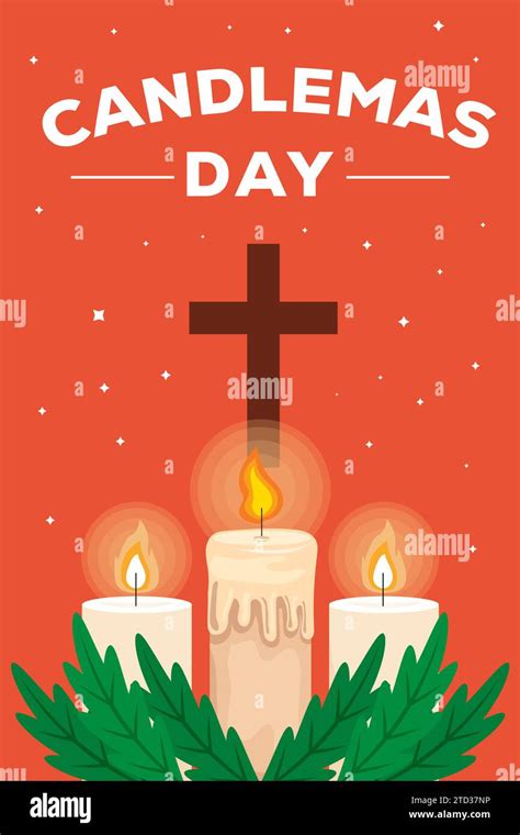 vector candlemas day vertical banner illustration design Stock Vector Image & Art - Alamy