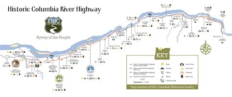 Historic Columbia River Highway Map - Middle East Map