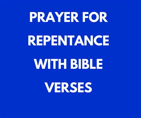 Prayer For Repentance With Bible Verses | PRAYER POINTS