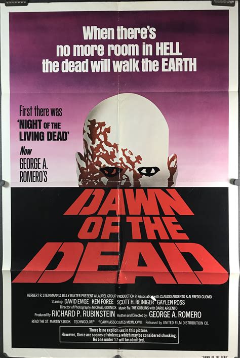 DAWN OF THE DEAD, Original George Romero Zombie Movie Poster - Original Vintage Movie Posters