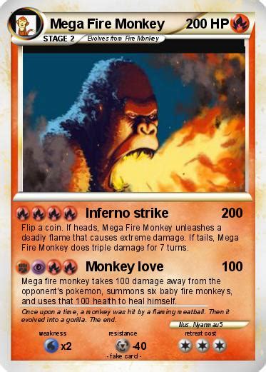 Pokémon Mega Fire Monkey - Inferno strike - My Pokemon Card