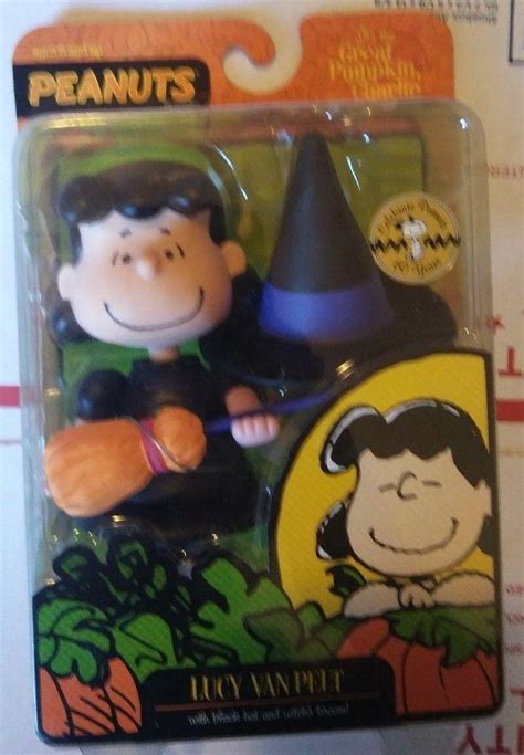 Peanuts GREAT PUMPKIN LUCY Figure with black hat and witch's broom - RARE - NEW | #1952564016