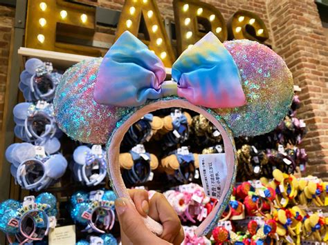 PHOTOS: New Pastel Rainbow Sequined Minnie Mouse Ear Headband Shines at ...