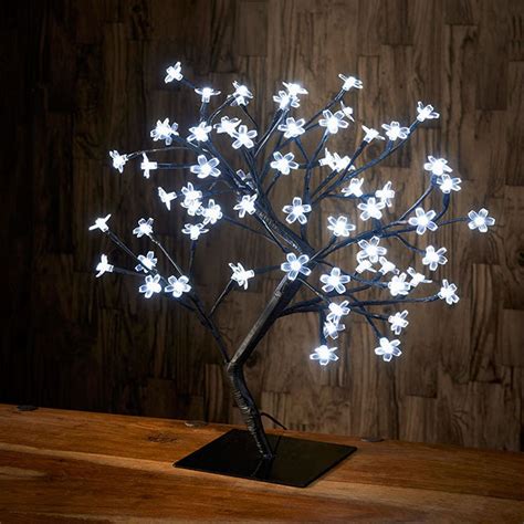 72 LED CHERRY BLOSSOM BONSAI TREE FAIRY CHRISTMAS LIGHTS INDOOR LAMP ...