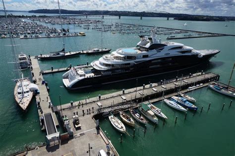 134m super yacht SERENE docked in Auckland's Silo Marina — Yacht Charter & Superyacht News