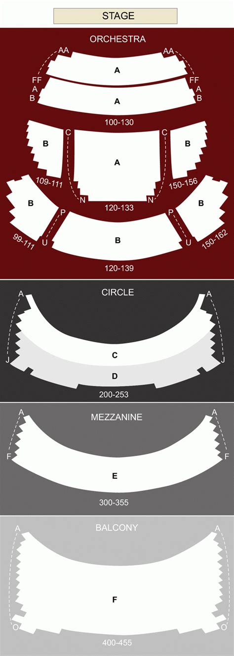 Overture Center Interactive Seating Chart - Center Seating Chart