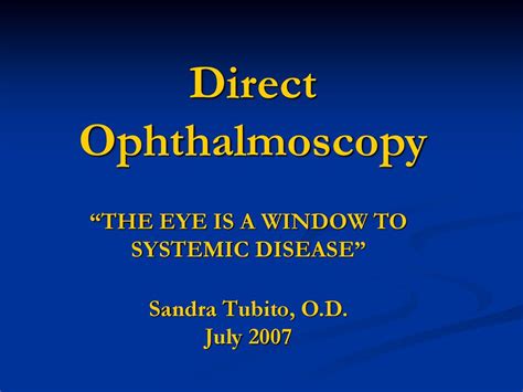 Direct Ophthalmoscopy - ppt download