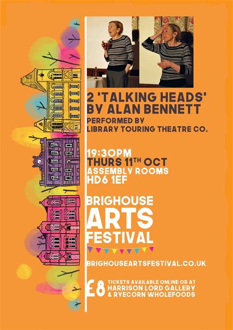 Talking Heads by Alan Bennett at Assembly Rooms event tickets from TicketSource