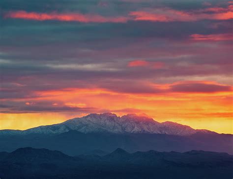 Fiery Four Peaks Sunrise Photograph by Eric Mischke - Fine Art America