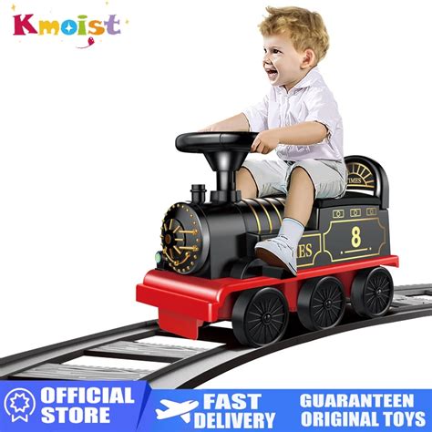 Small-Train-Electric-Rail-Car-Music-Light-Kids-Electric-Ride-with-Track ...